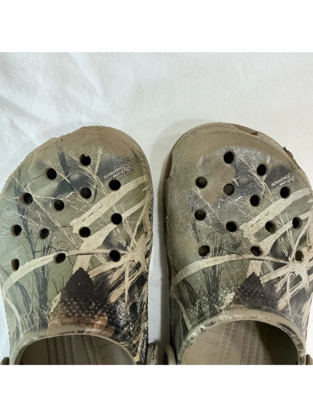 Crocs Kids Classic Realtree Camo Clogs Slip-On Shoes Size J1